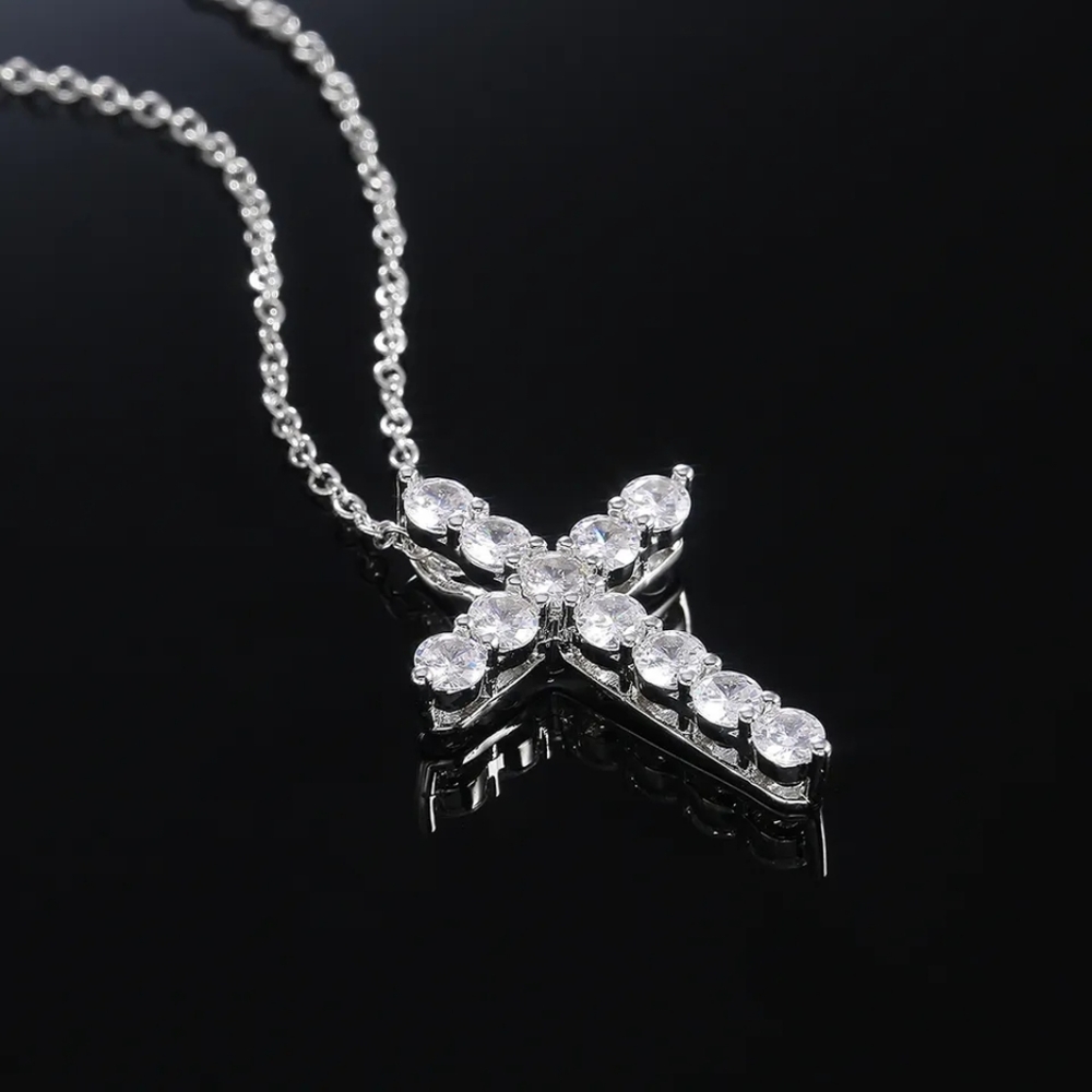 COPY - NEW CROSS PENDANT DIAMOND CHAIN NECKLACE